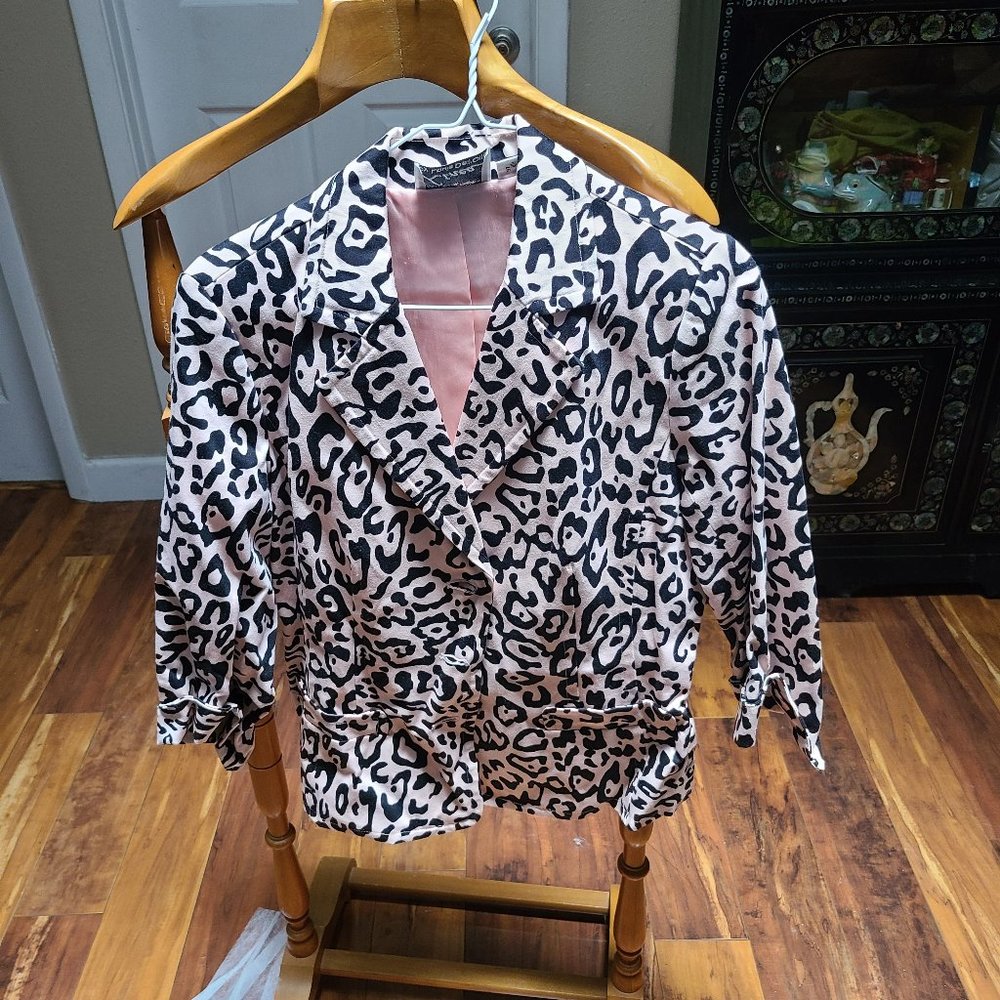 Linear Louis Dellolio, S, Animal print jacket